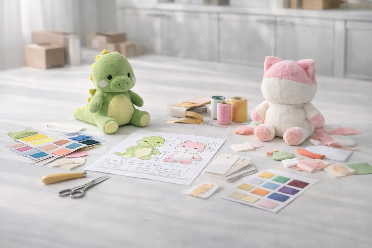 Plush Toy Sampling Process: From Idea to Sample